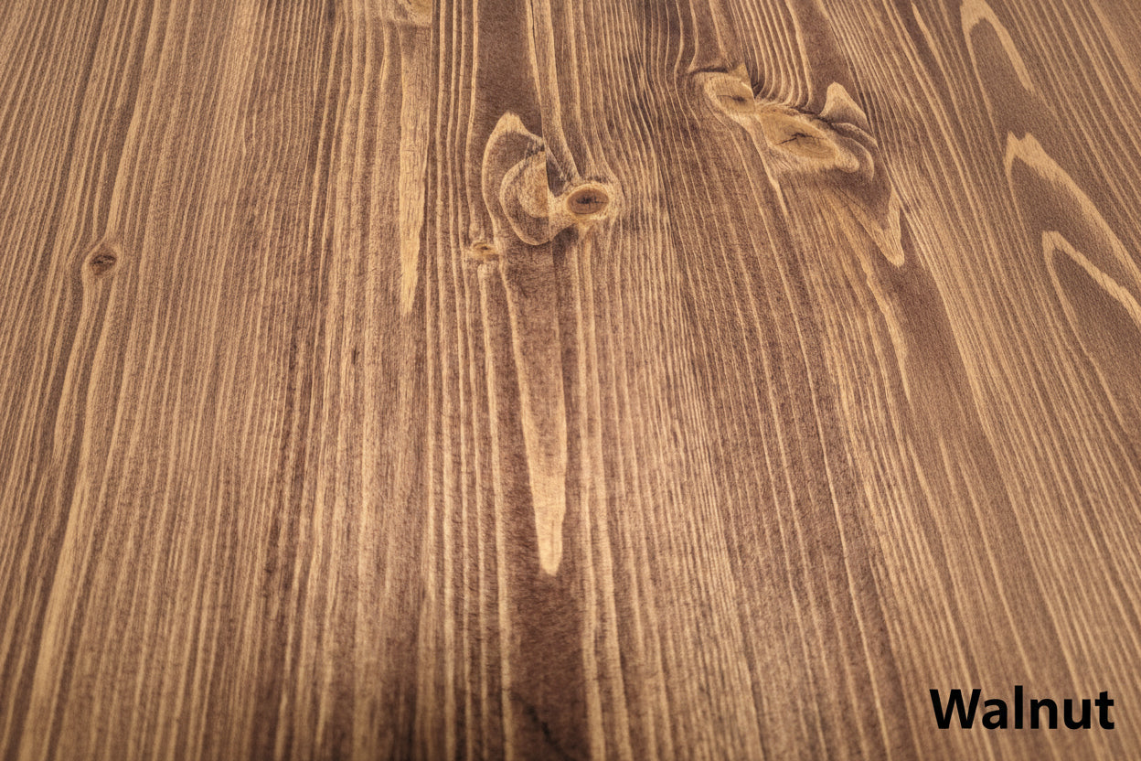 Close-up of a Walnut wooden surface with visible grain and texture