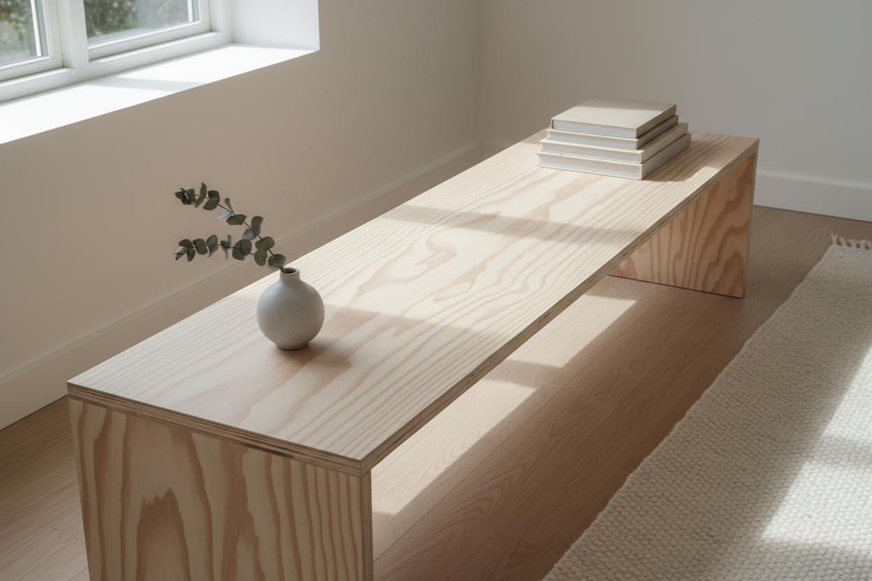 Birch plywood table
