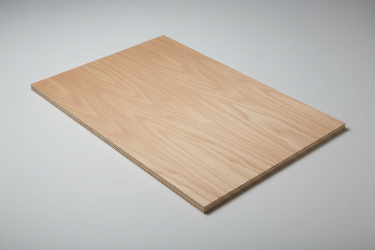 Plywood panel overhead view